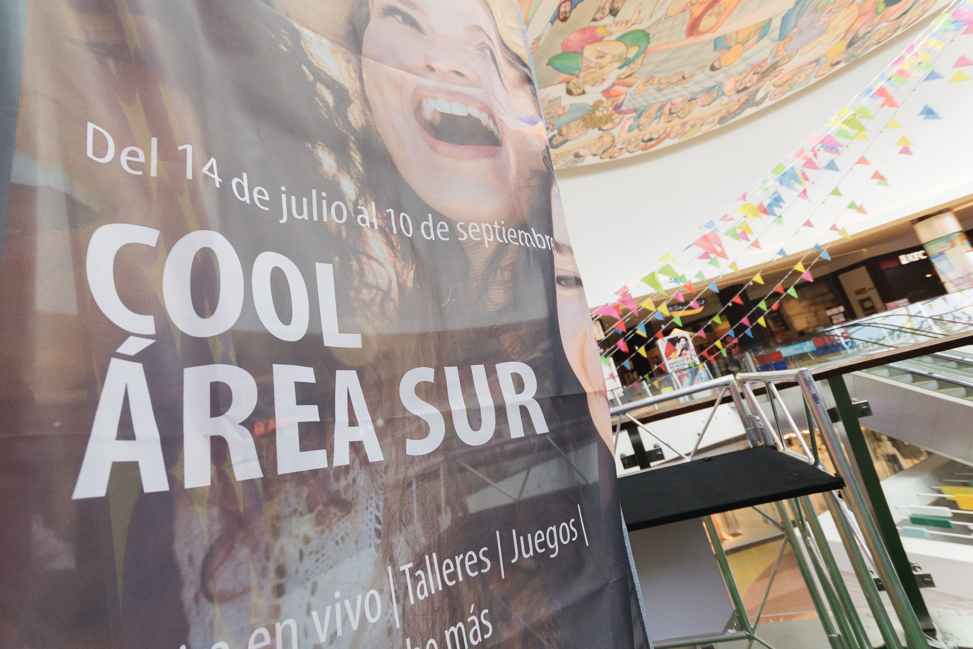 Cartel promocional del evento en Área Sur.      MANU GARCÍA