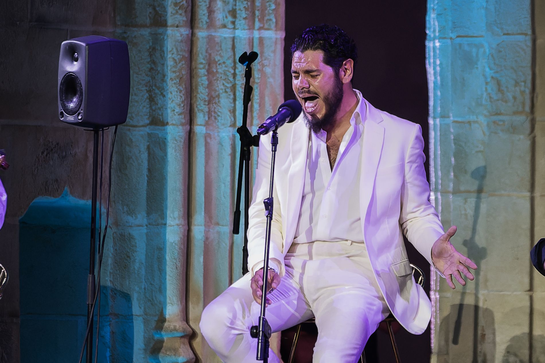 Un momento de la interpretación de Rafael del Zambo. | Viernes Flamenco de Jerez 2023 Un momento de la interpretación de Rafael del Zambo. | Viernes Flamenco de Jerez 2023
