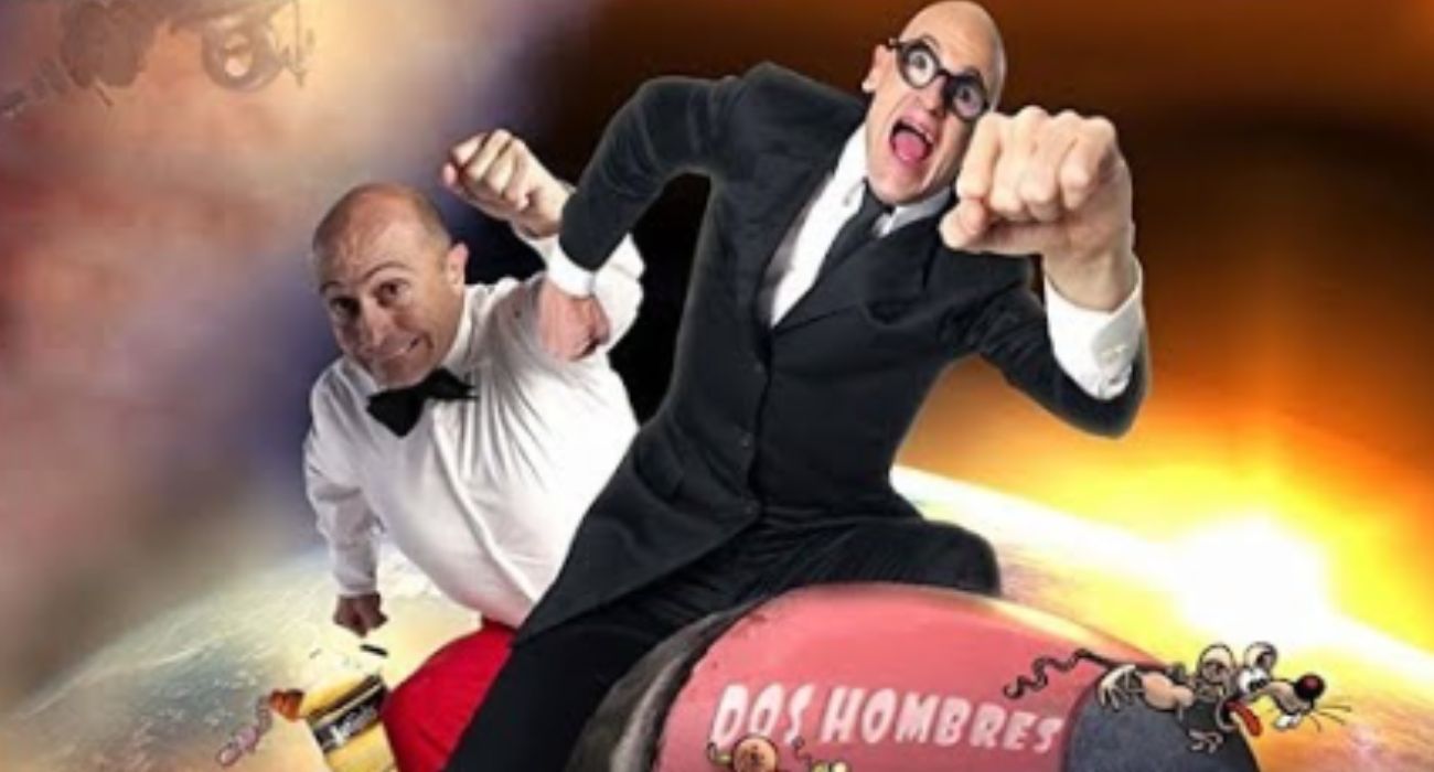 Mortadelo y Filemón, interpretados en el cine por Edu Soto y Pepe Viyuela. 