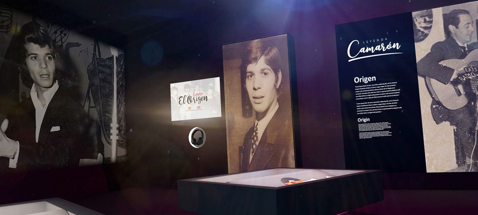 Recreación de una de las salas del futuro museo dedicado a Camarón de la Isla.