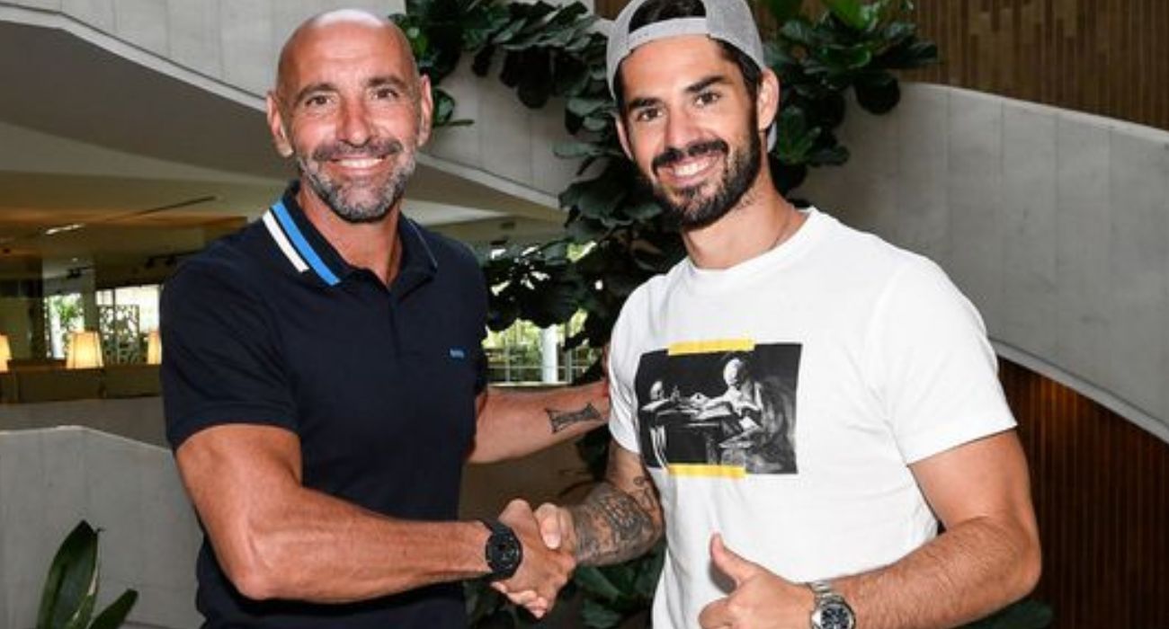 Monchi, junto a Isco, cuando el jugador malagueño llegó al Sevilla FC. 