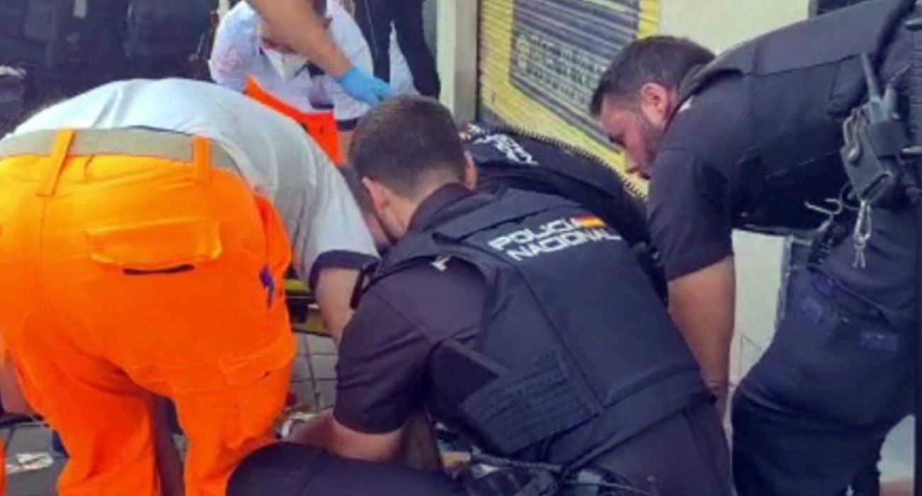 Actuación con heridos de Policía Nacional y sanitarios en una imagen de archivo.