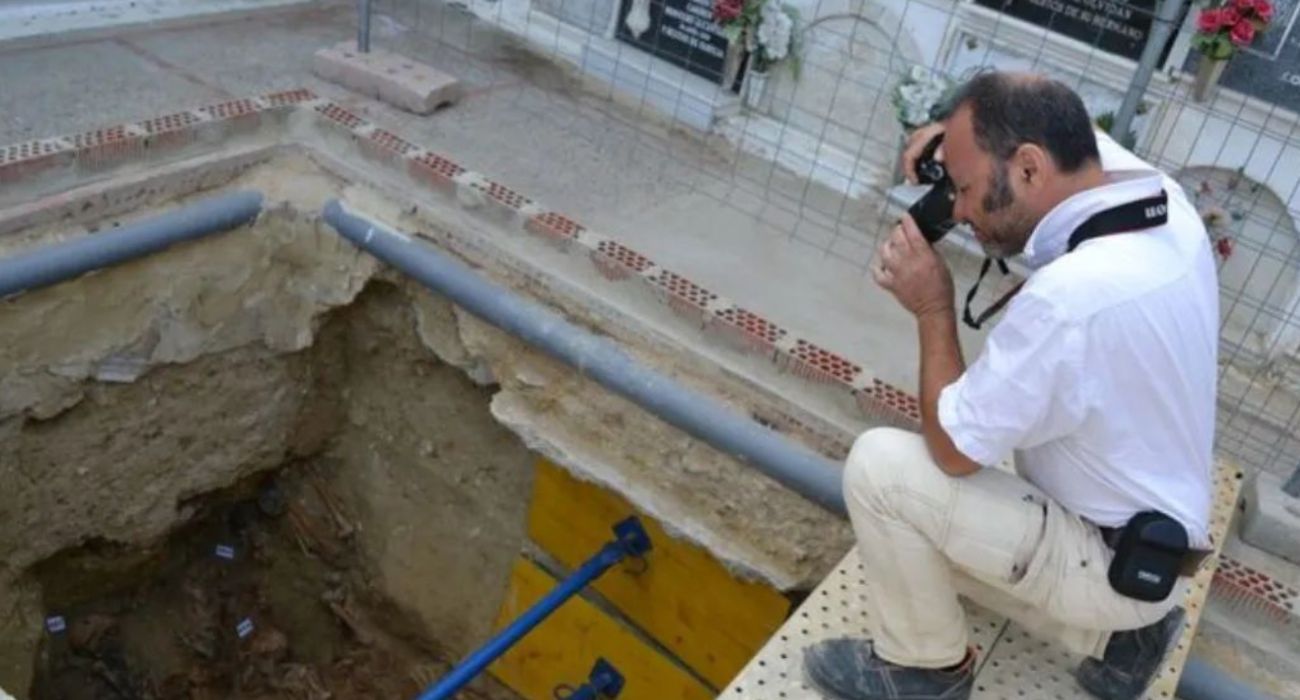 Localización en el cementerio de San Fernando donde se han realizado exhumaciones de víctimas de la represión franquista.
