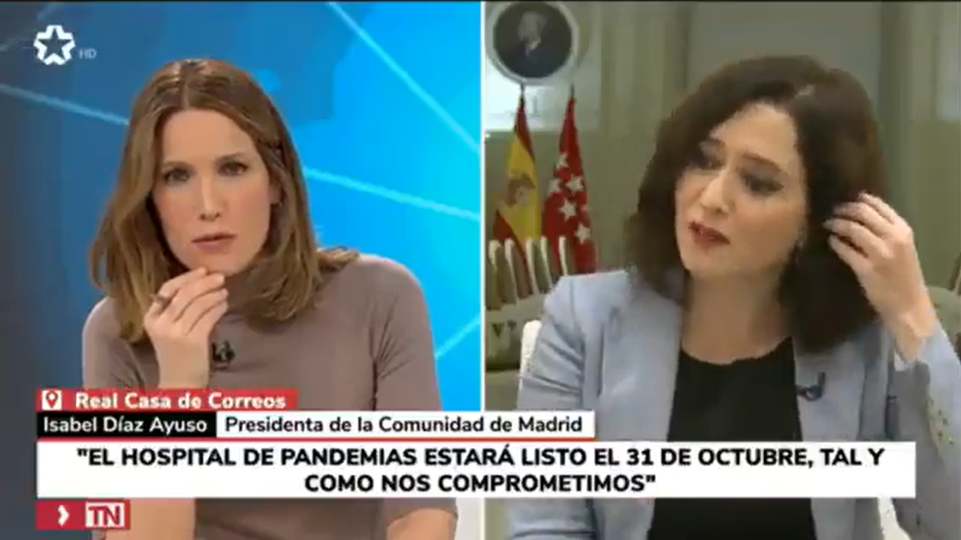 Entrevista de Intxaurrondo a Ayuso.