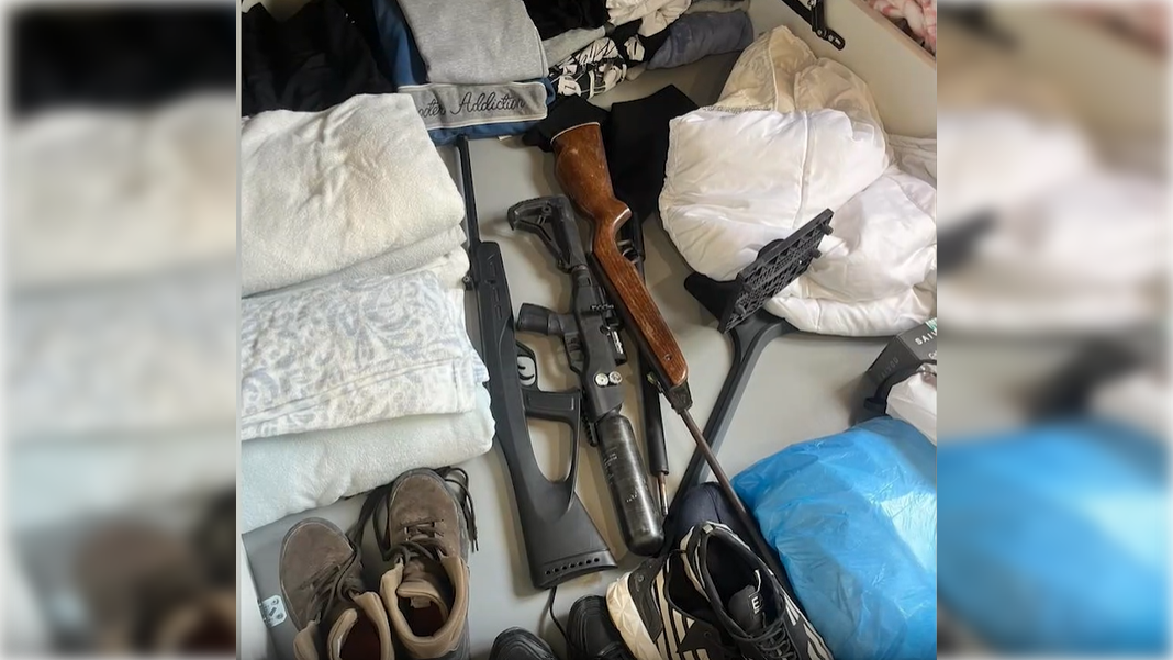 Pistolas de los ladrones que atracaban viveros en Sanlúcar. POLICÍA NACIONAL