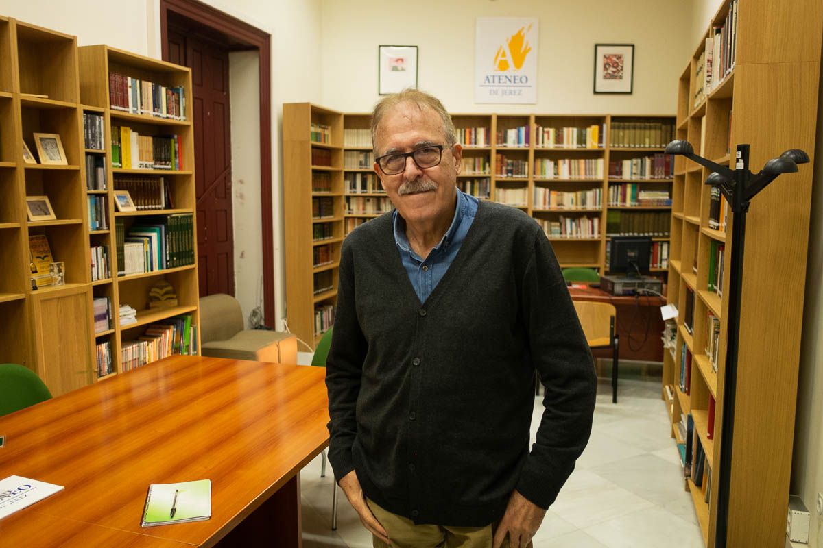 Pere Ortega, tras la entrevista con lavozdelsur.es. FOTO: MANU GARCÍA