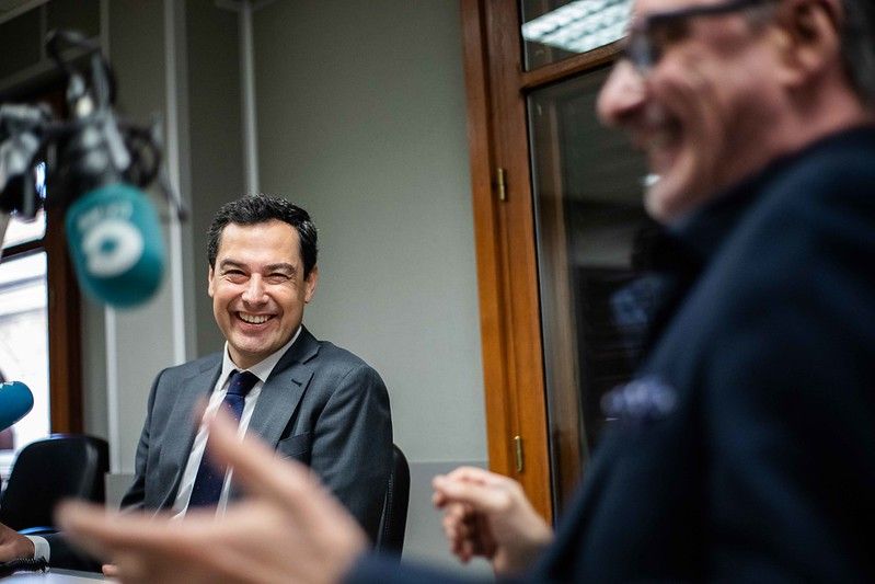 Moreno Bonilla, en una entrevista reciente con Carlos Herrera en la Cope. FOTO: JUNTA