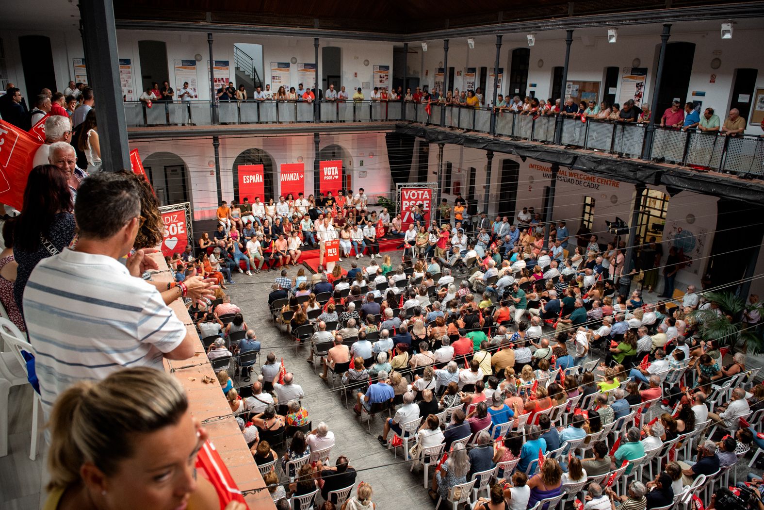 Imagen del cierre de campaña del PSOE en Cádiz.