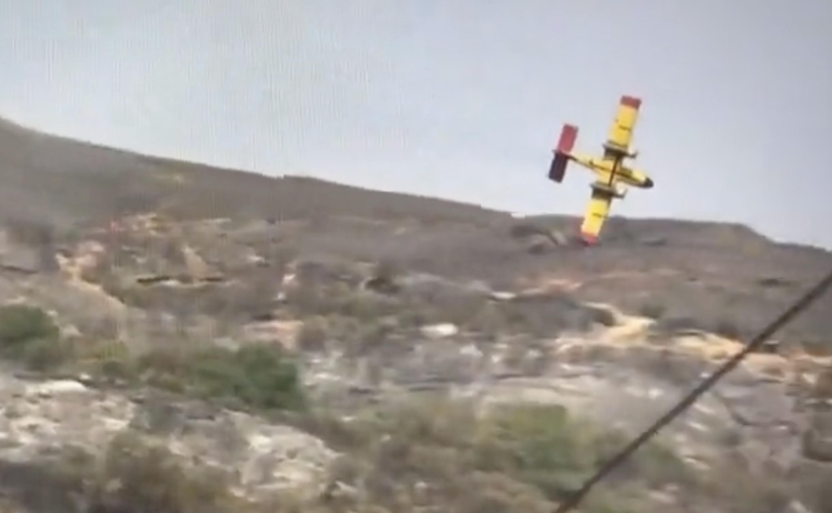 El momento del accidente, en un fragmento emitido por la televisión griega 'EPT News'.
