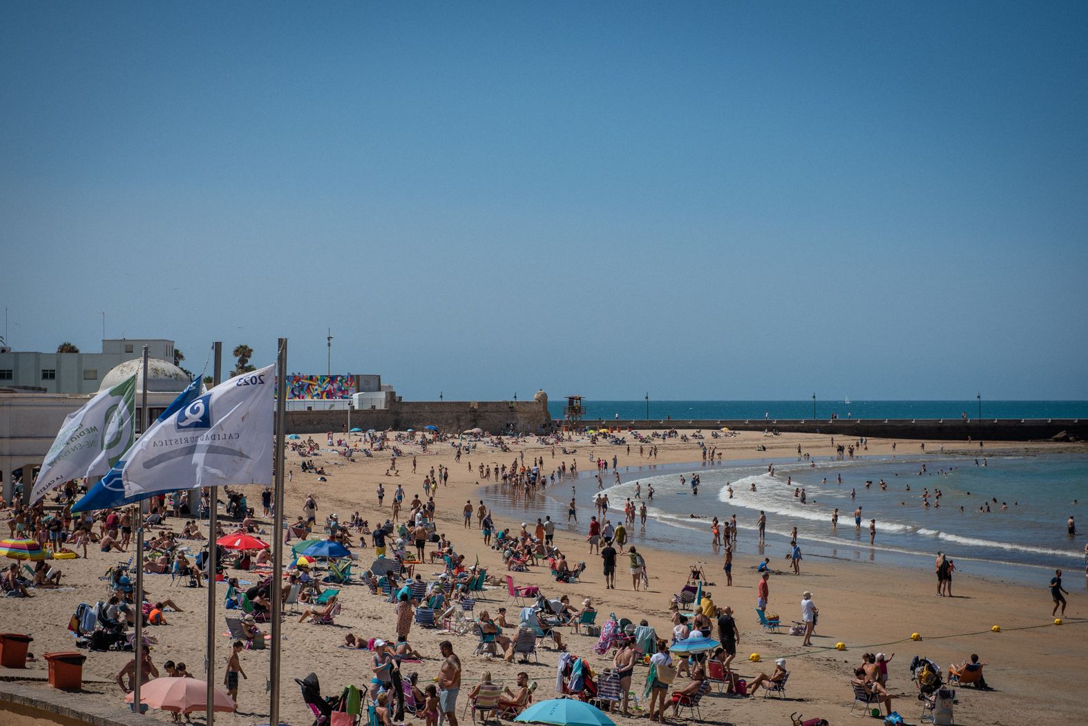 La playa de La Caleta, sobre la que se puede obtener toda la información gracias a una app.