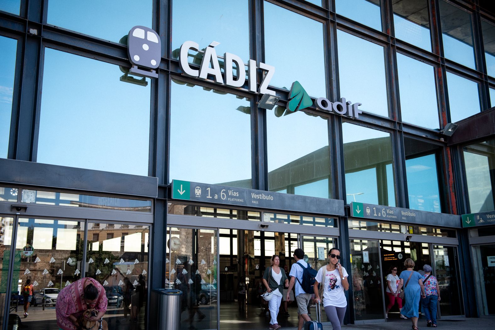 La estación de Renfe en Cádiz.