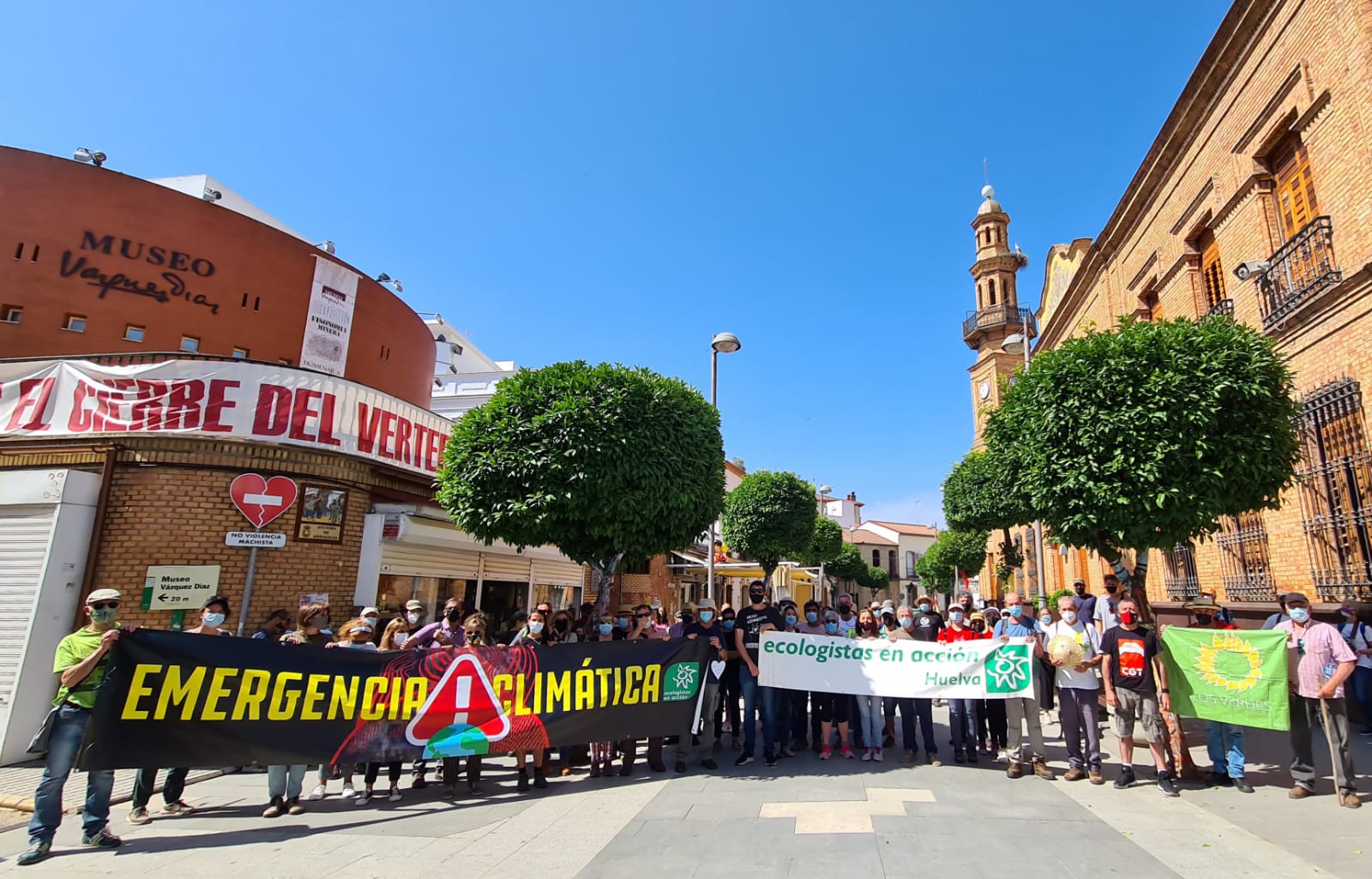 Una concentración del pasado verano en contra del vertedero de Nerva, el mayor de Andalucía