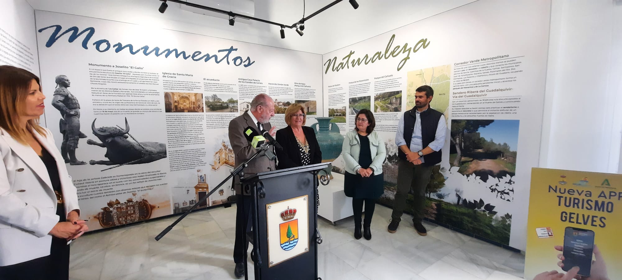 La alcaldesa de Gelves, una localidad de Sevilla, en un acto institucional pasado