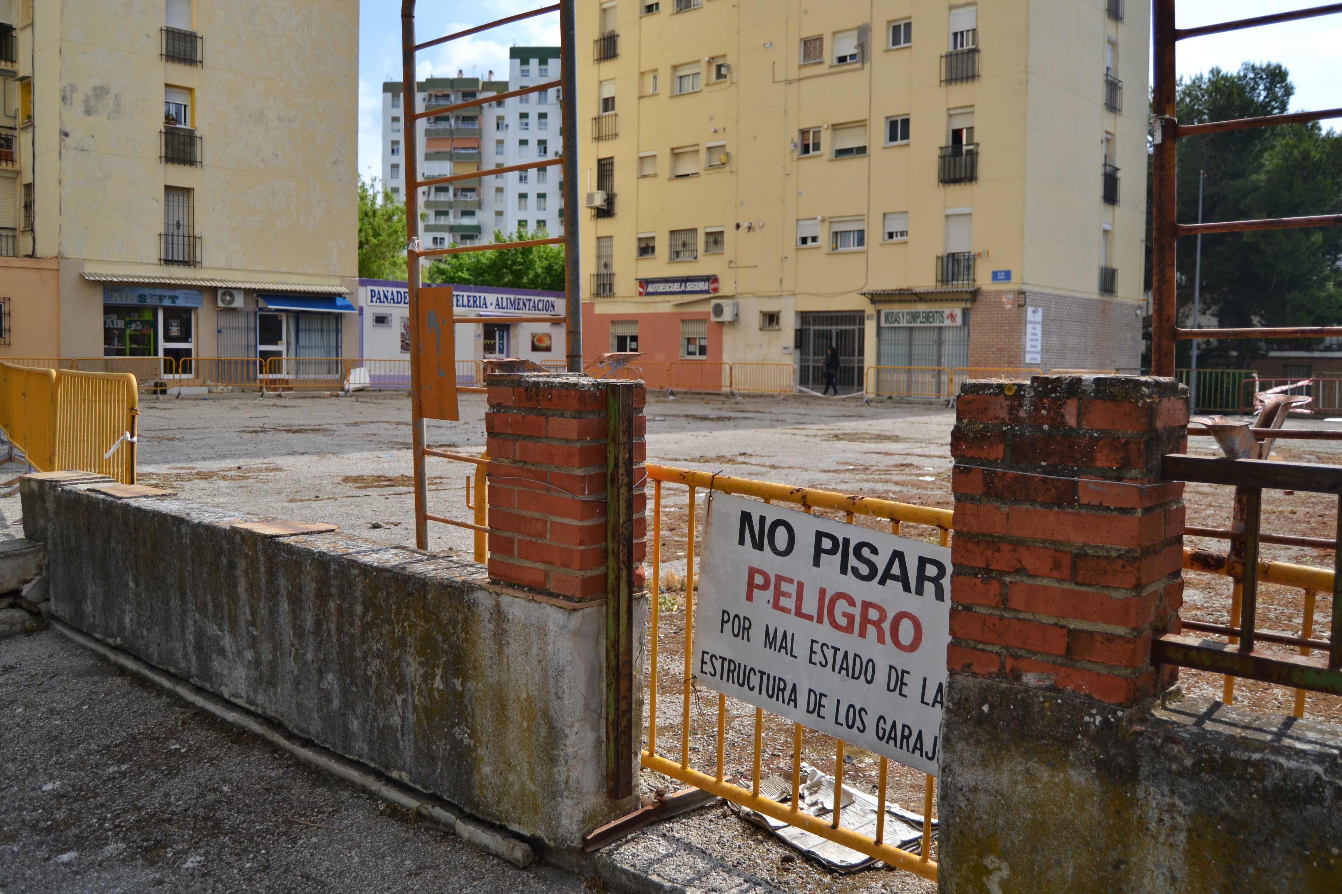 La plaza Venus, ubicada en la zona de San Ginés de Jerez.