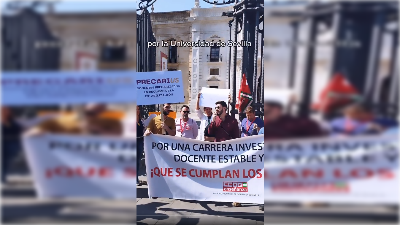 Profesores de la Universidad de Sevilla han creado el colectivo 'PrecariUS' en protesta por las condiciones salariales
