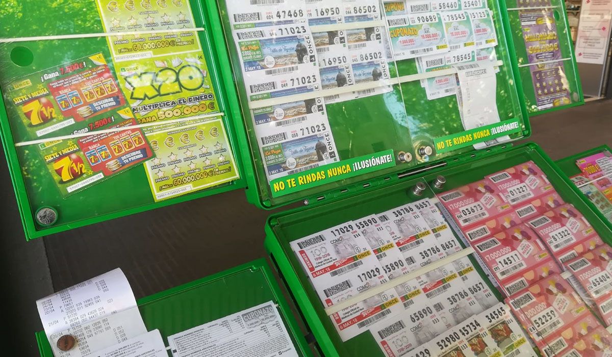 Un punto de venta de cupones de la ONCE en una imagen de archivo.
