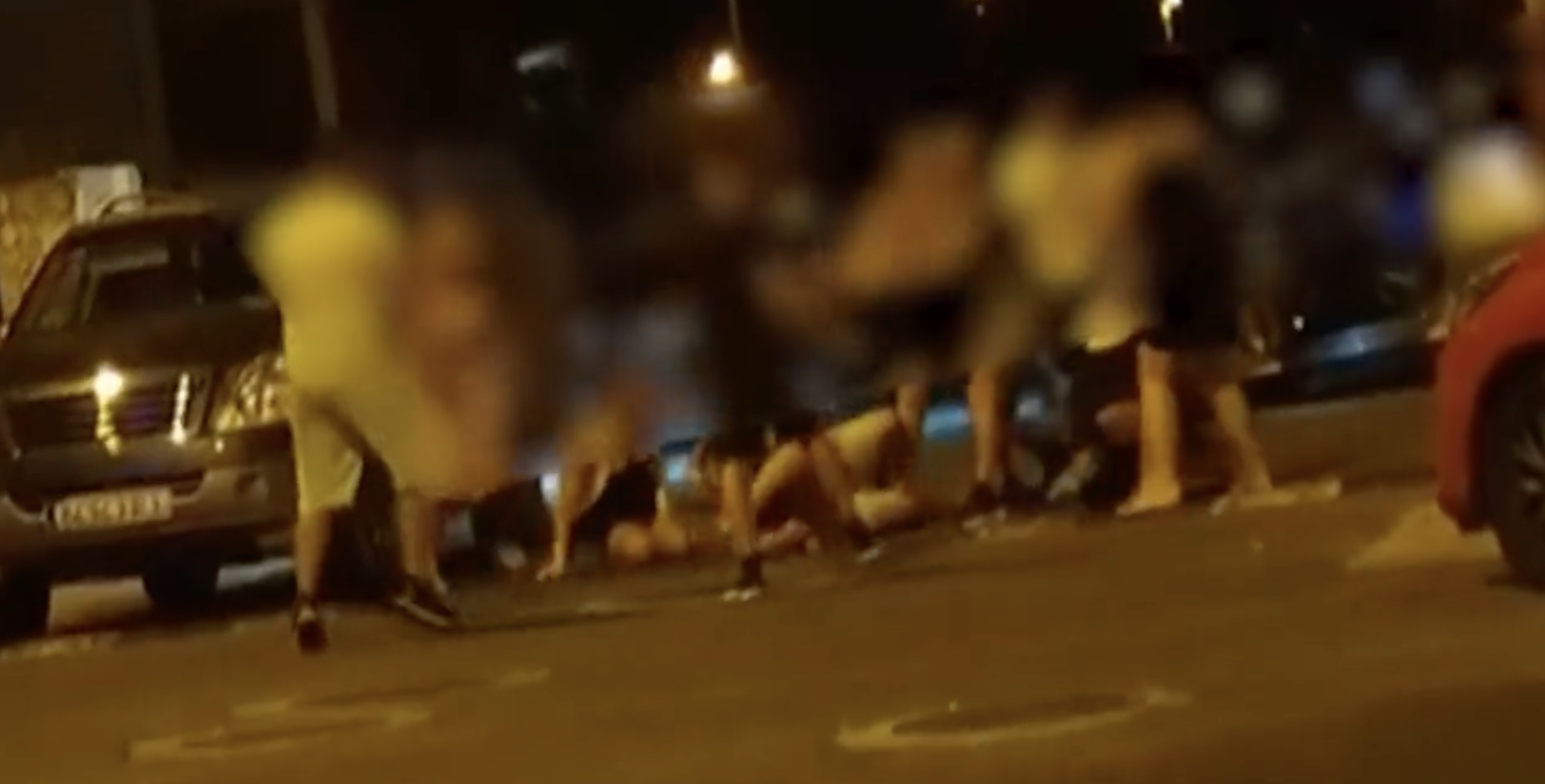 Un momento de la pelea, en una imagen de 'Andalucía Directo'.