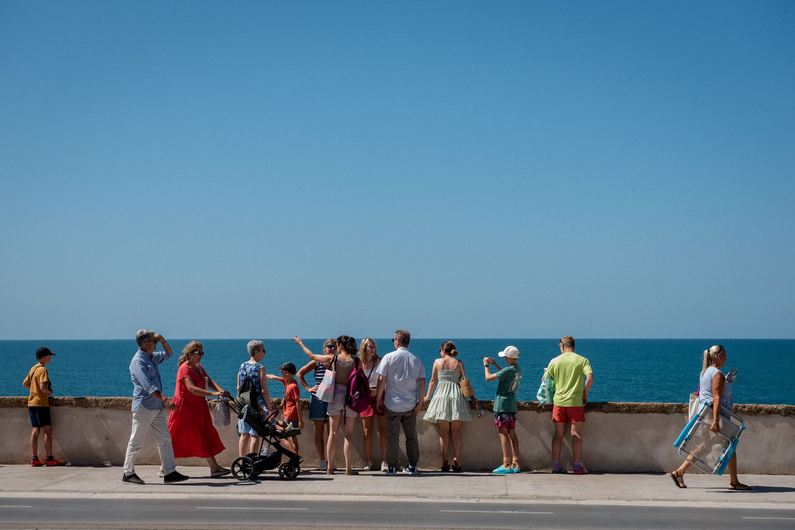 Cádiz, abarrotado este martes por los cruceros. 
