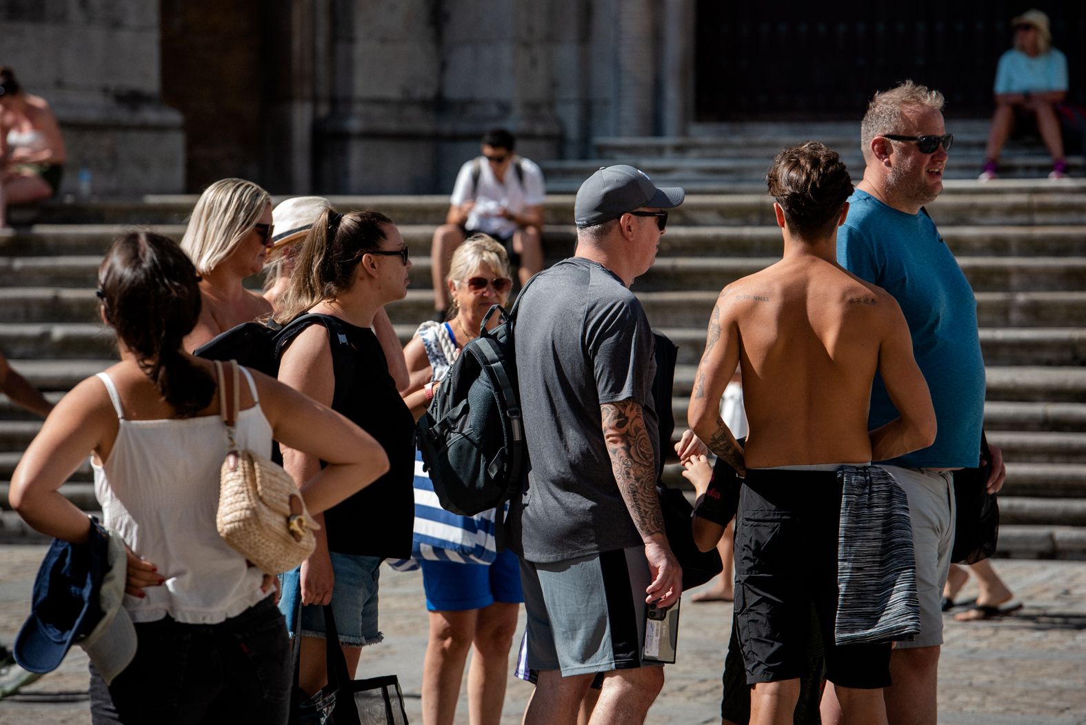Cádiz, abarrotado este martes por los cruceros. 