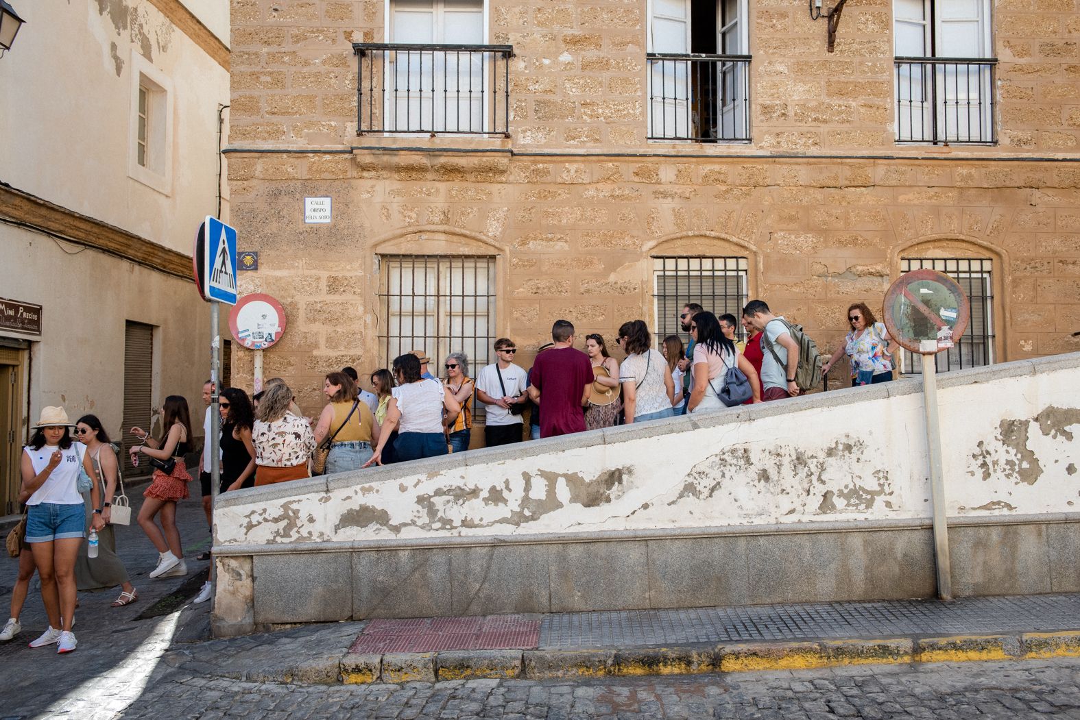 Cádiz, abarrotado este martes por los cruceros. 