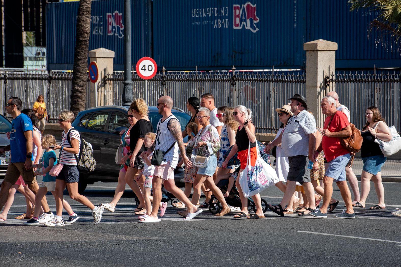 Cádiz, abarrotado este martes por los cruceros. 