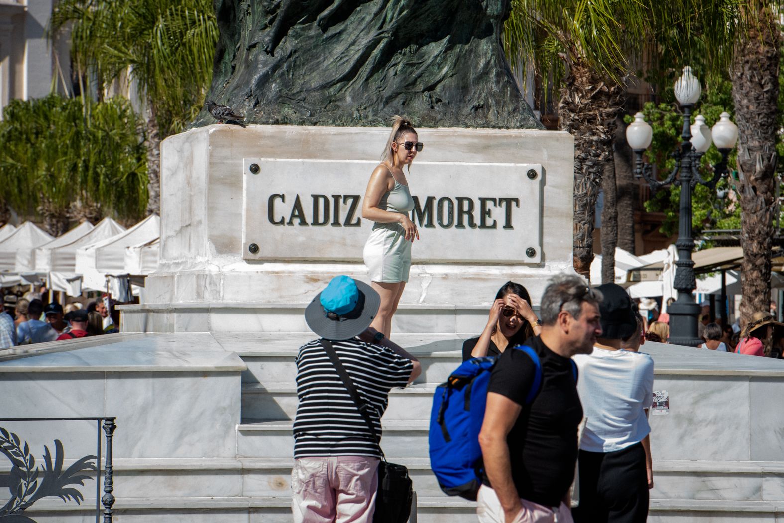 Cádiz, abarrotado este martes por los cruceros. 