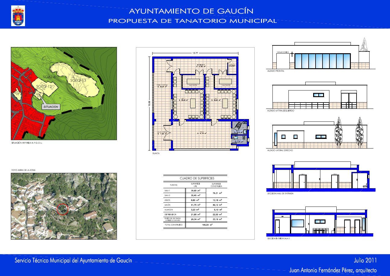 El proyecto del tanatorio de Gaucín.
