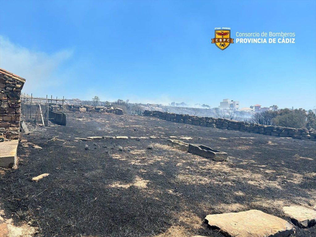 El fuego declarado en La Línea ha afectado a 150 hectáreas