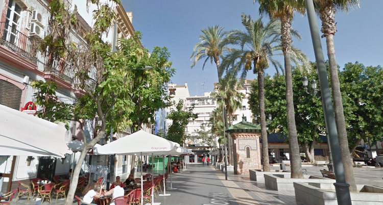 La plaza de las Monjas de Huelva, en una imagen de Google Maps.