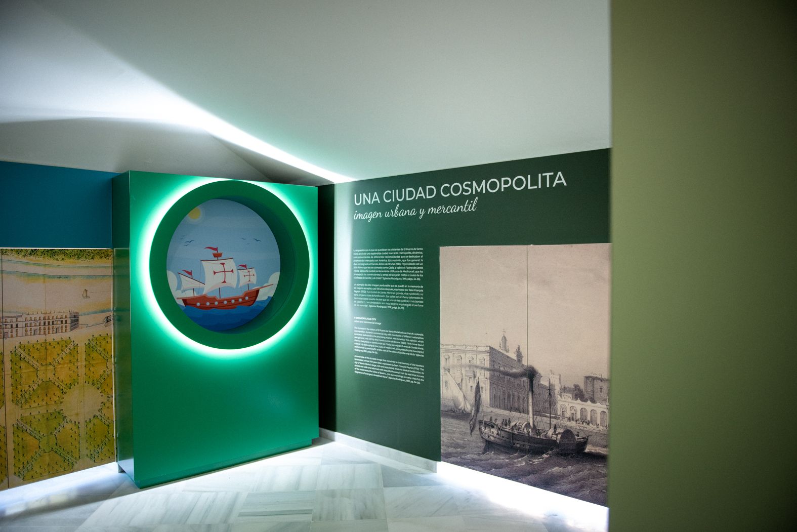 Exposición el puerto de los cargadores a indias