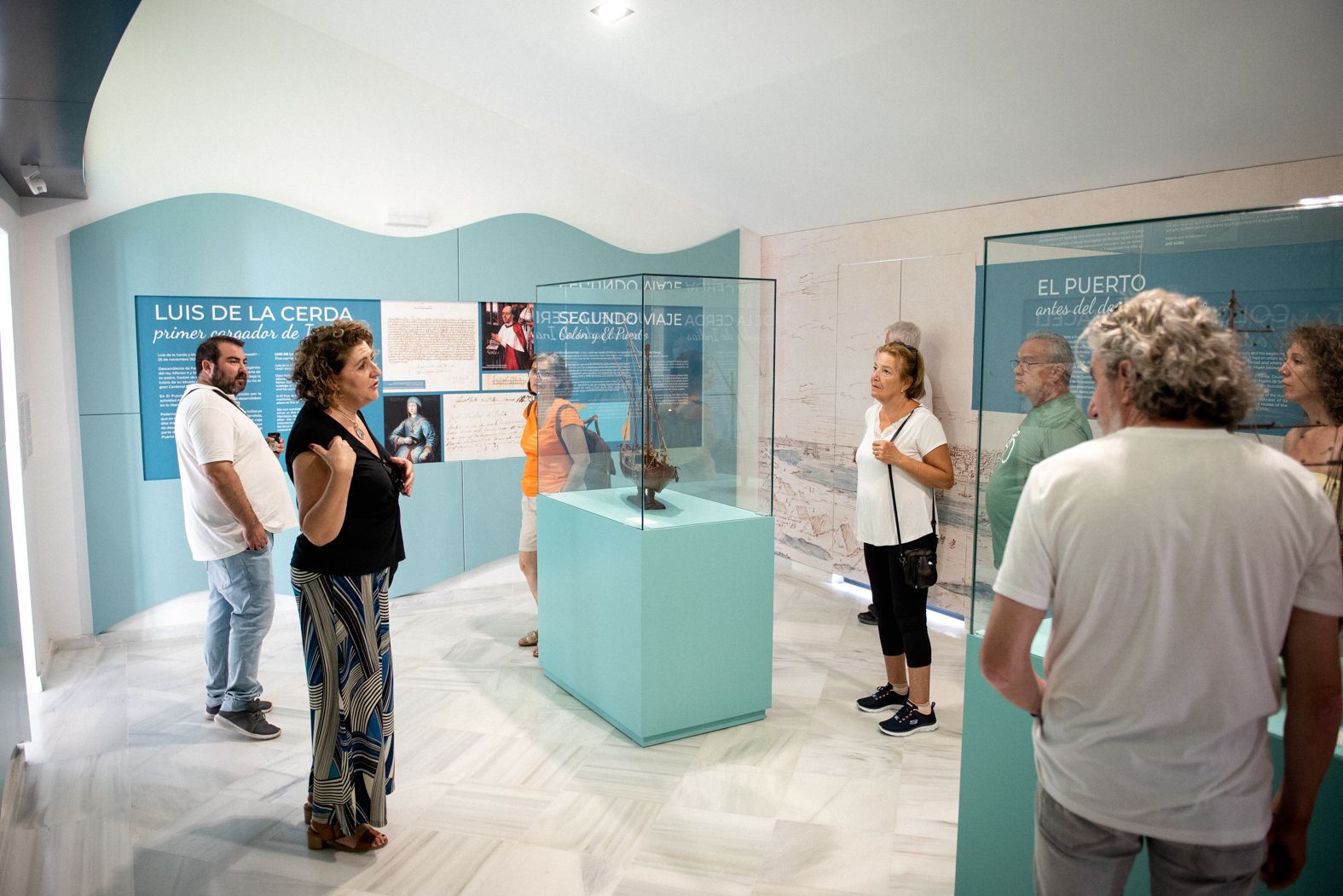 Exposición el puerto de los cargadores a indias