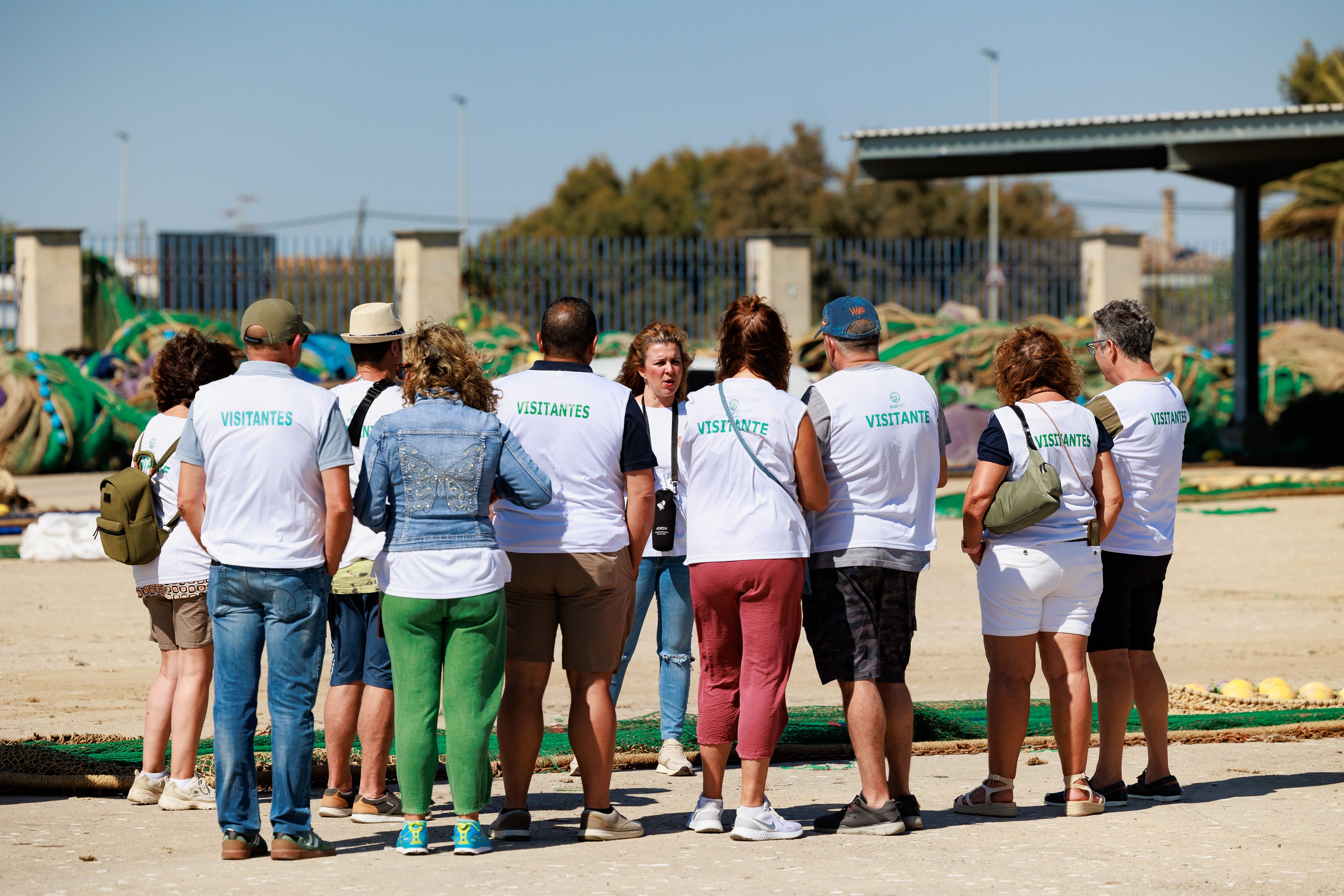 Un momento de la visita guiada.