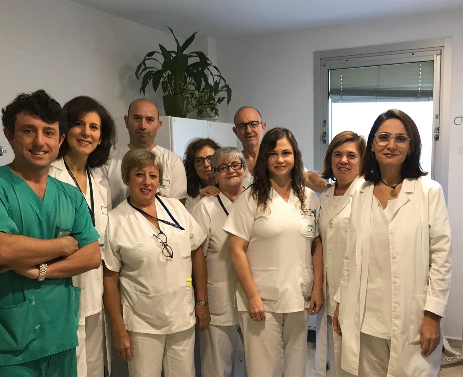 Parte del equipo de Urología del Hospital de Jerez en una fotografía de archivo.