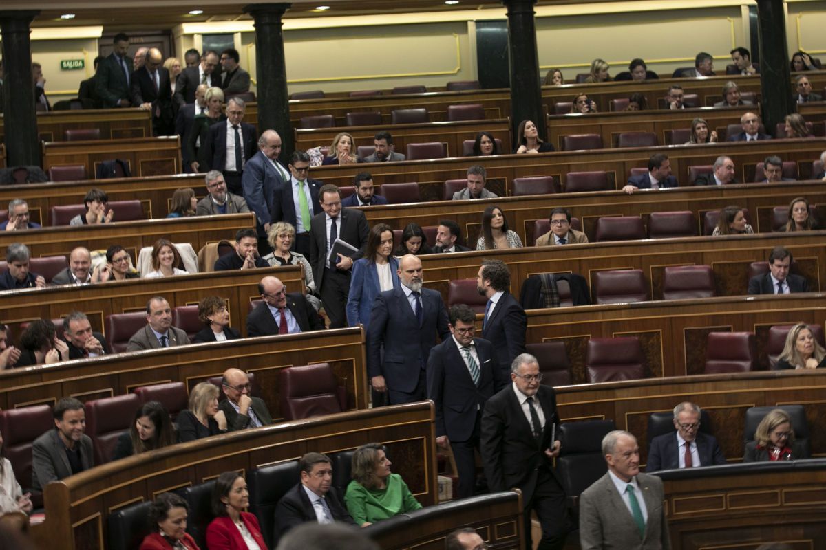 Miembros del Congreso, en una sesión parlamentaria previa a la crisis sanitaria este 2020. FOTO: Flickr