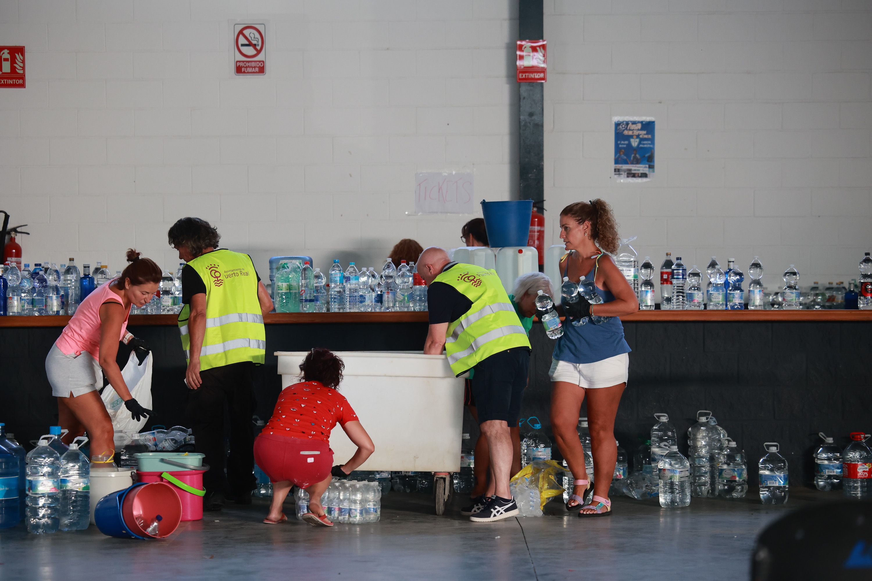 Varias familias se movilizaron.