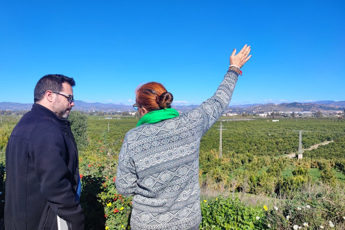 Vecinos de la Vega de Mestanza, en Málaga. 
