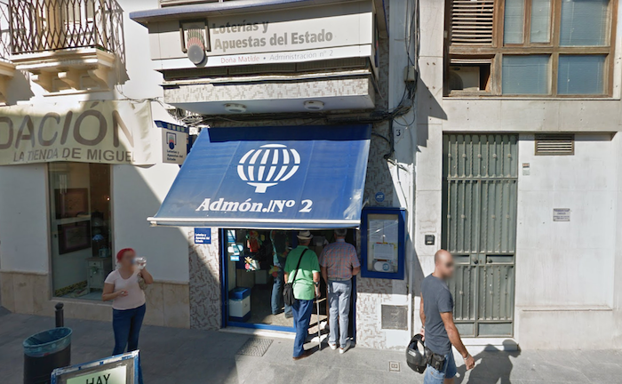 La Administración de Loterías número 2 de Lebrija, en una imagen de Google Maps.