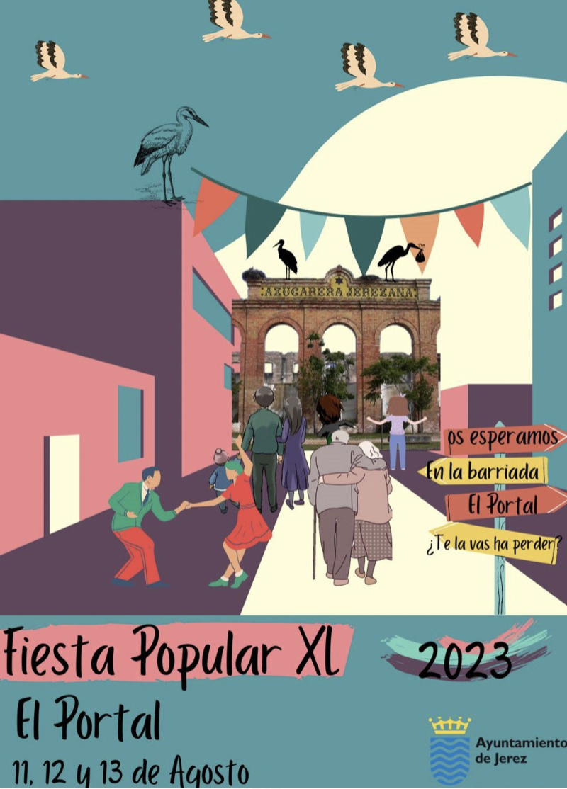 Cartel de las fiestas de El Portal.