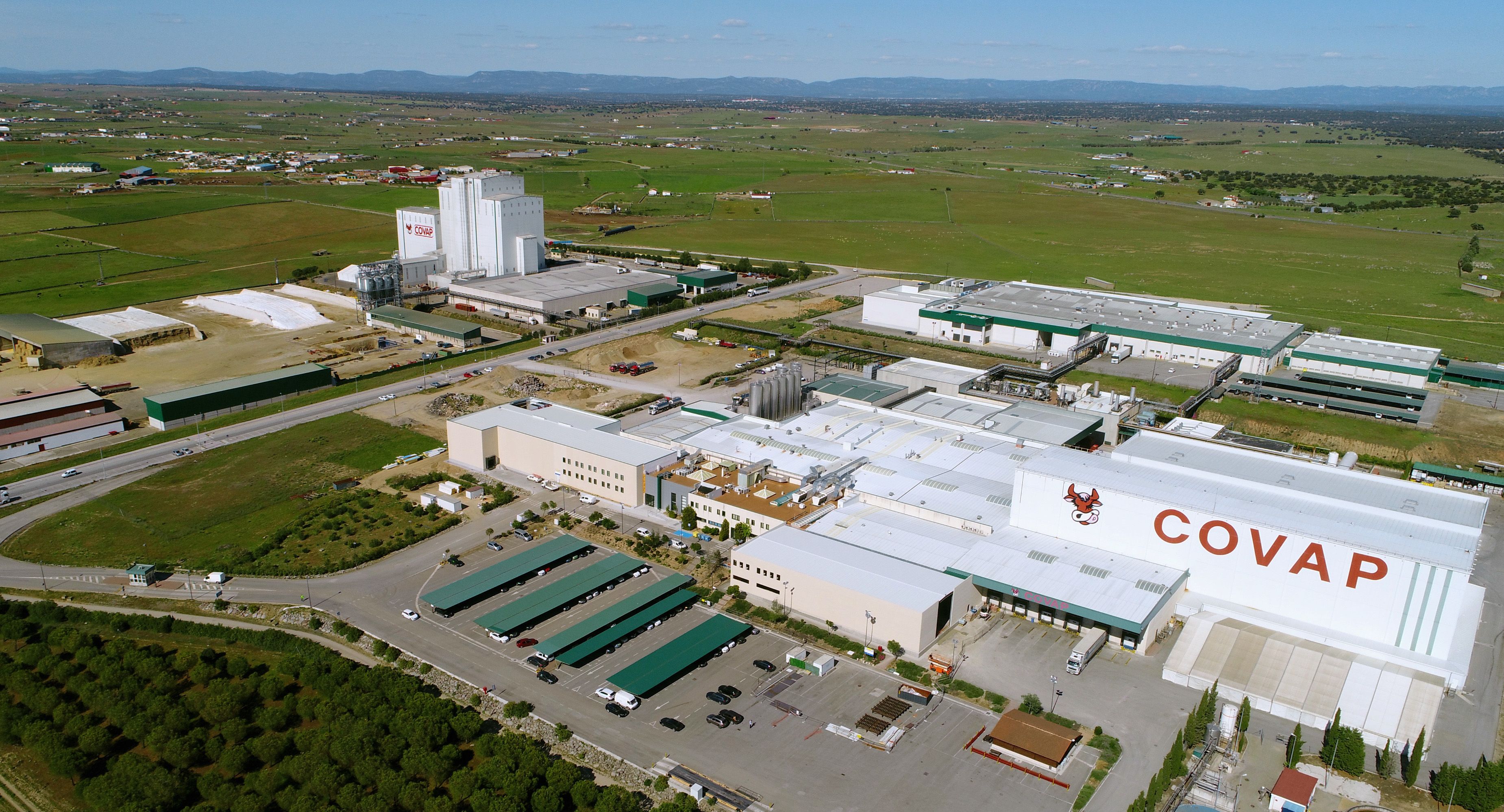 Vista aérea de la sede de Covap, empresa en la que trabajaba Juana.