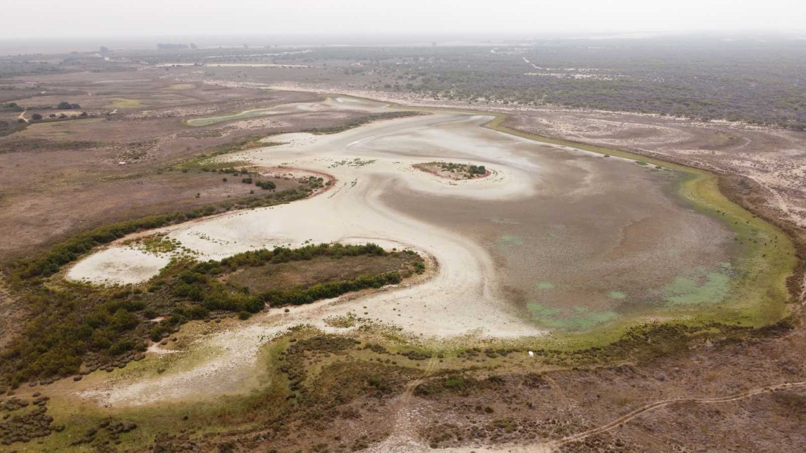 Laguna de Santa Olalla, completamente seca el 9 de agosto de 2023. CSIC