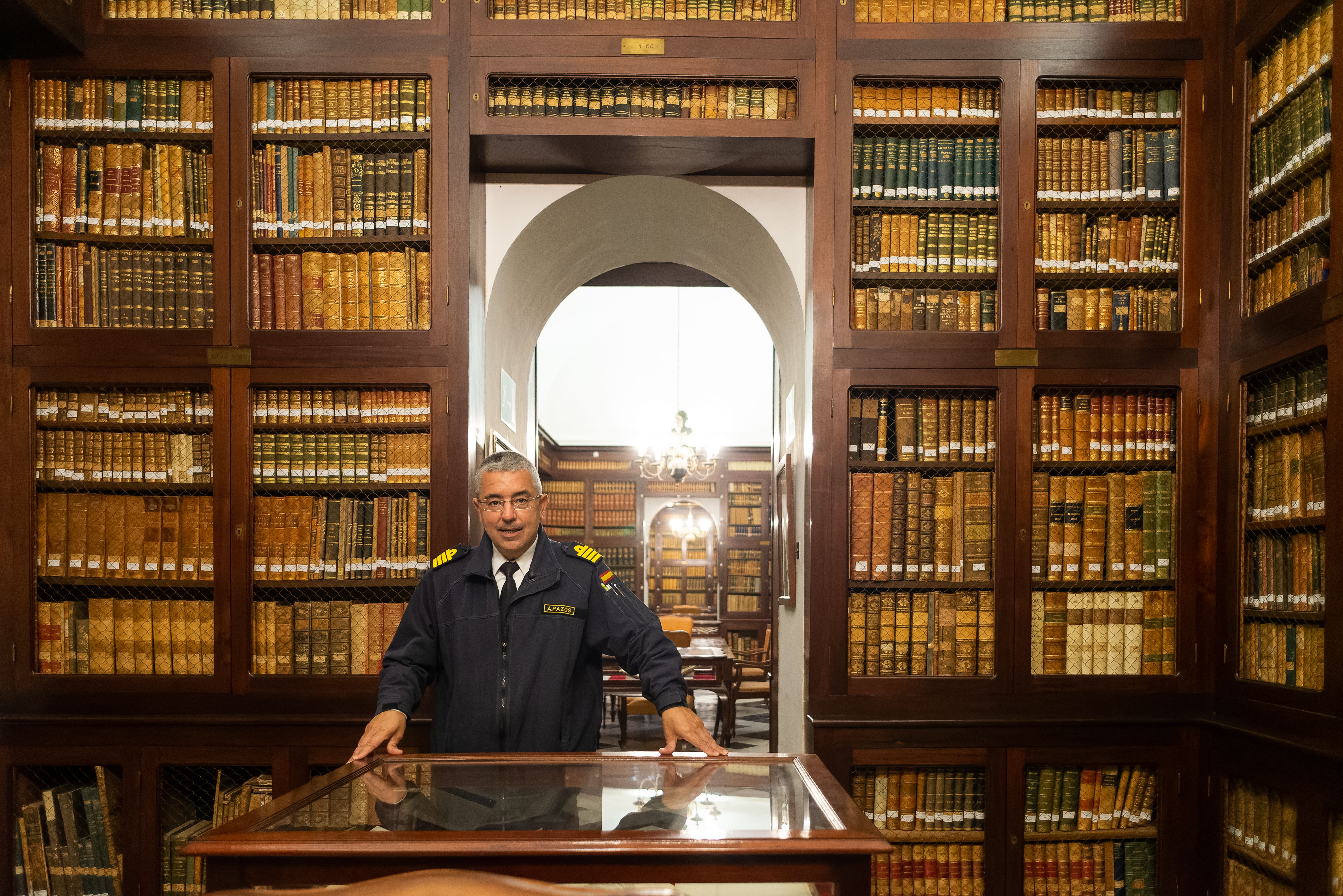 La biblioteca del Observatorio de la Armada