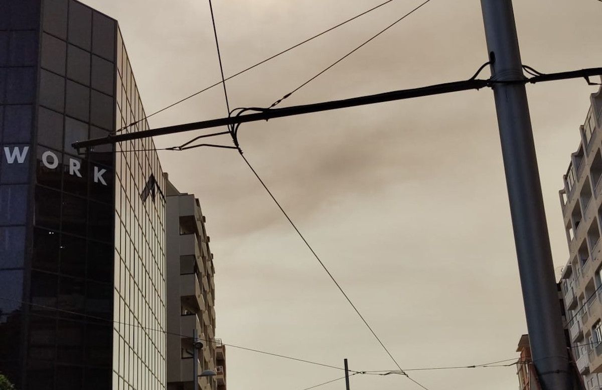 Fotografía del cielo de Tenerife este jueves.