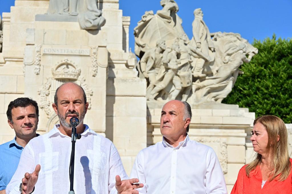 Pedro Rollán, nuevo presidente del Senado, en Cádiz, este sábado.