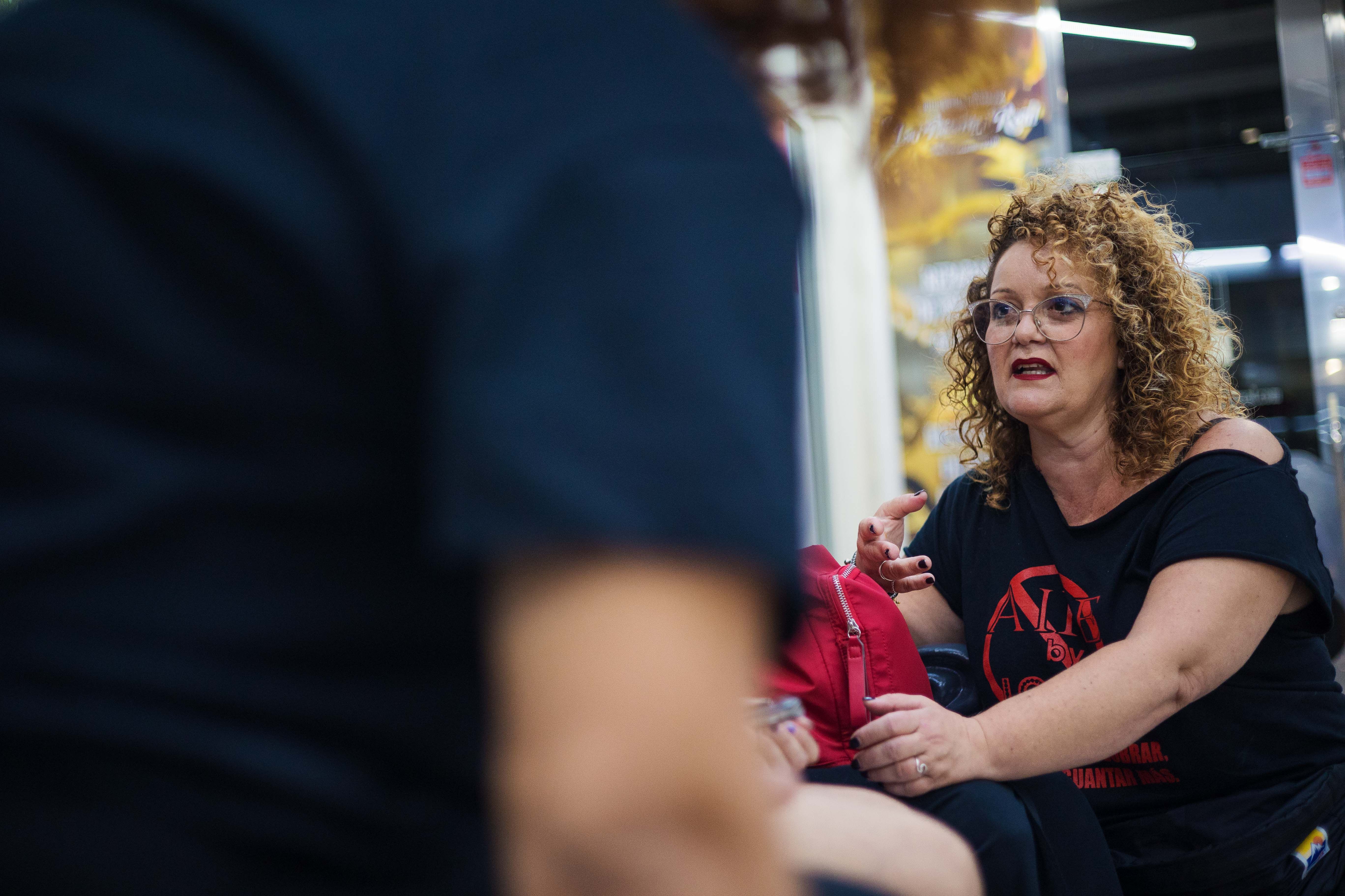 Mercedes durante la entrevista con lavozdelsur.es.