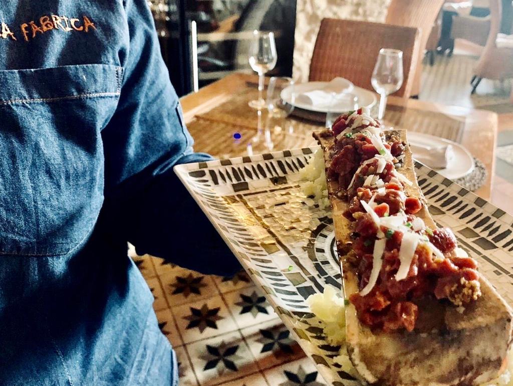 Steak tartar de La Fábrica, en Benalup. FOTO: La Fábrica