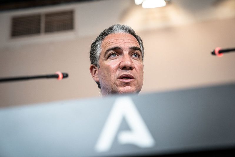 Elías Bendodo, en una rueda de prensa reciente. 