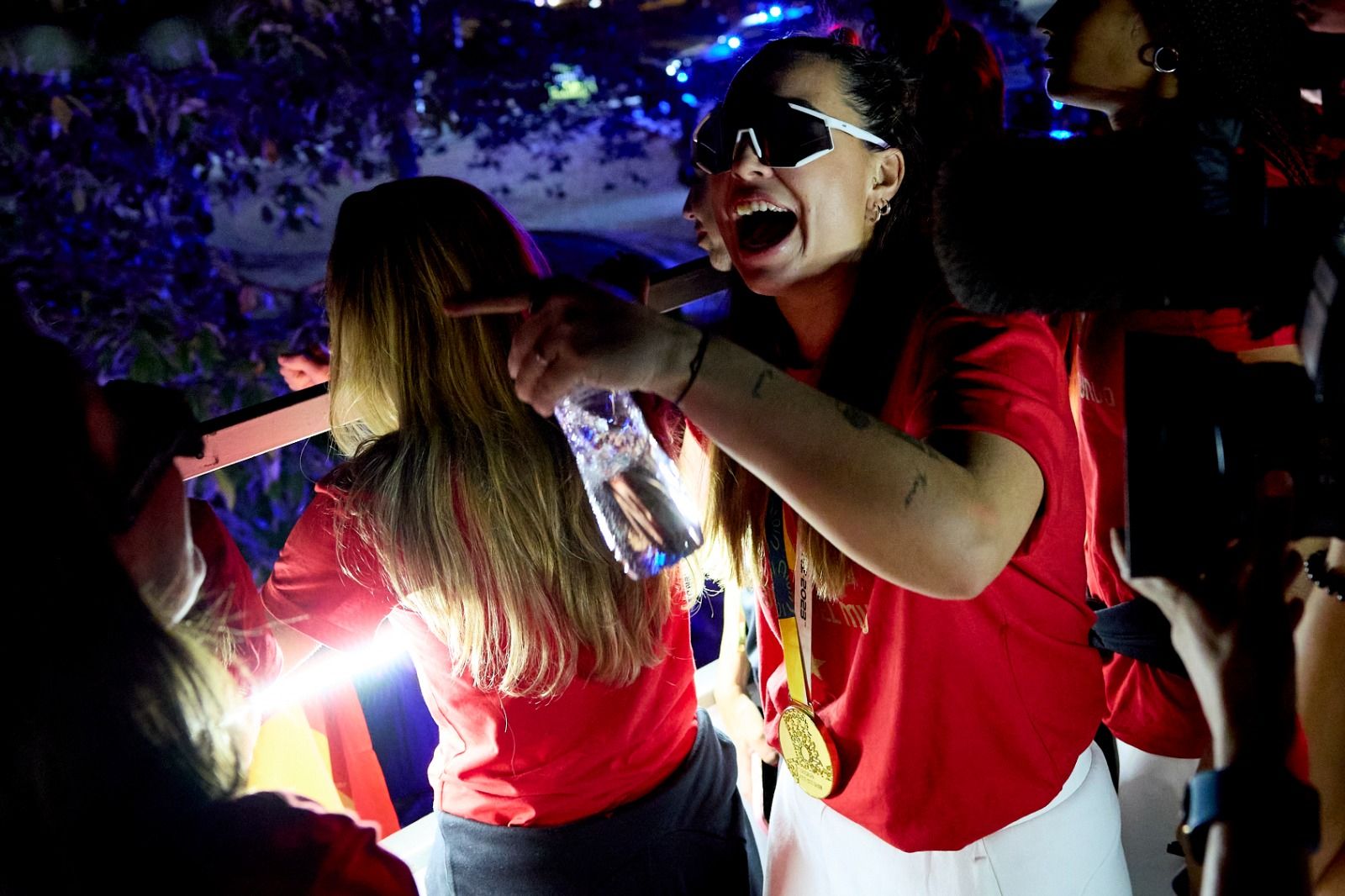 Momentos de alegría y celebración este lunes en Madrid Río.