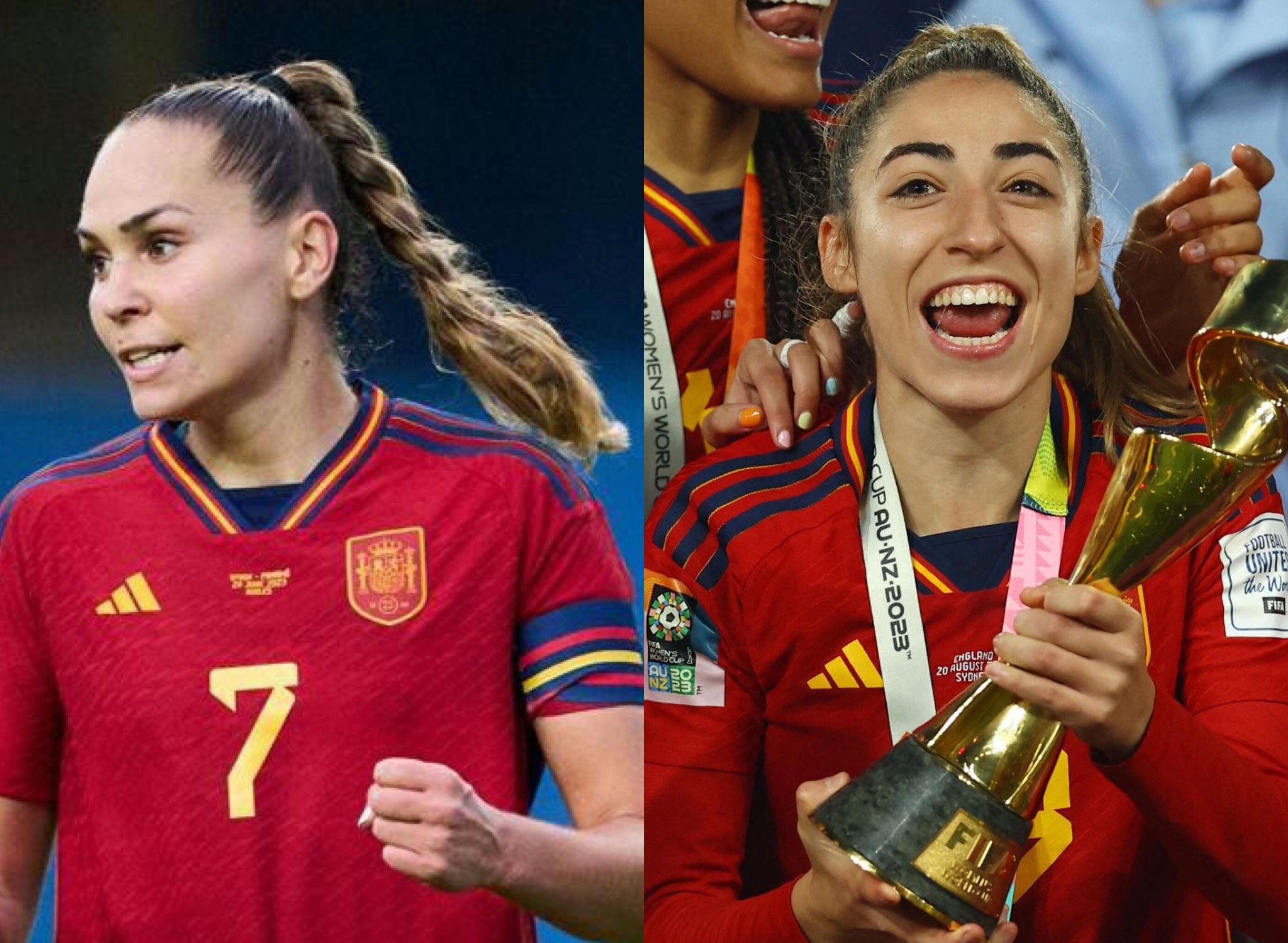 Irene Guerrero y Olga Carmona, las dos sevillanas de la selección.