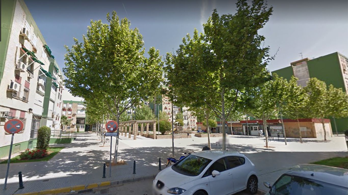 La Plaza Roma de Dos Hermanas en una imagen de Google Maps.