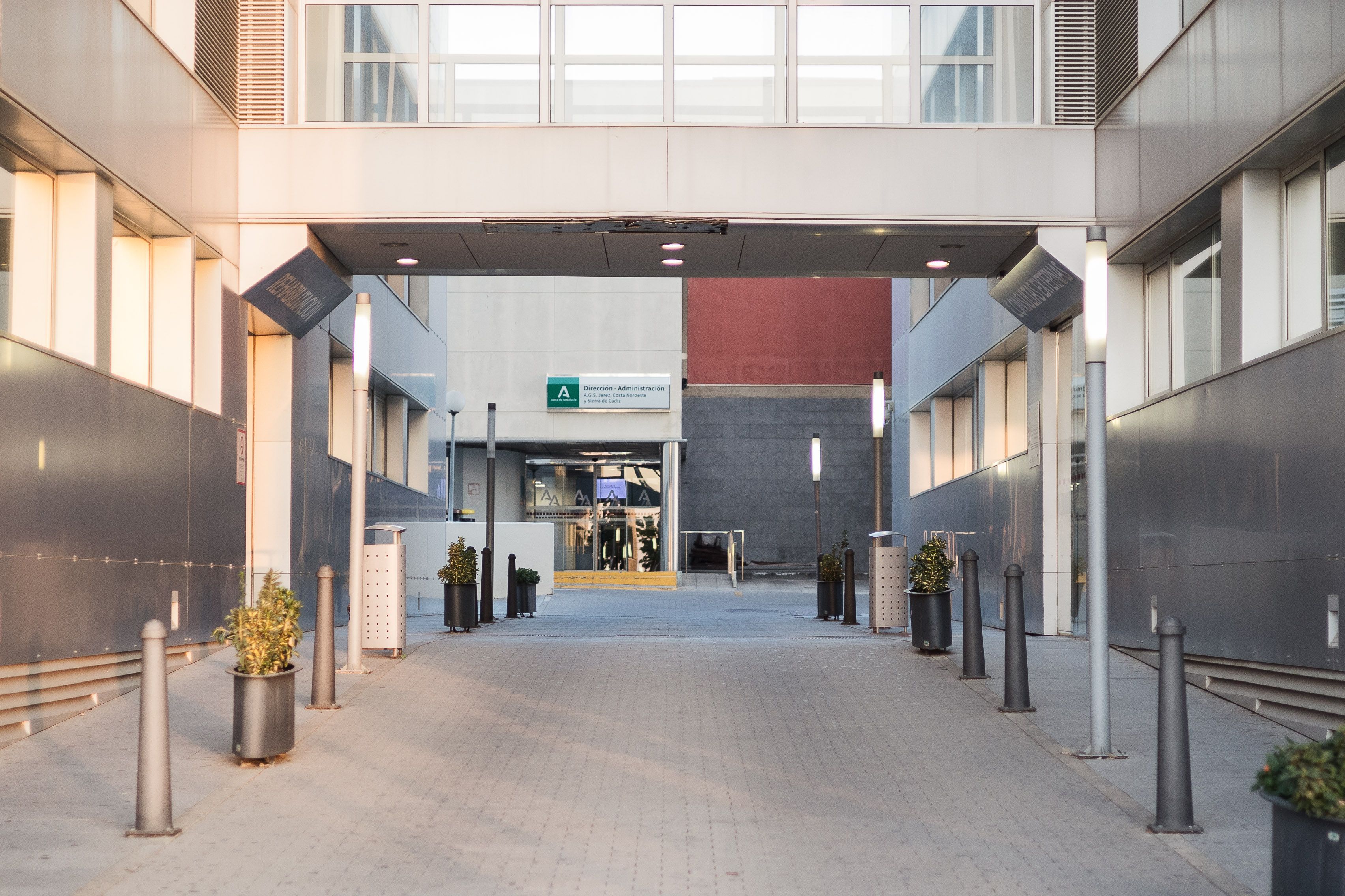 La zona de Consultas Externas del Hospital de Jerez.